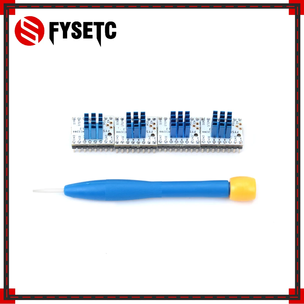 20pcs Super Silent TMC2208 V1.2 Stepstick Stepper Motor Driver Module + Heat Sink For 3D Printing Motherboard Aim VS TMC2100