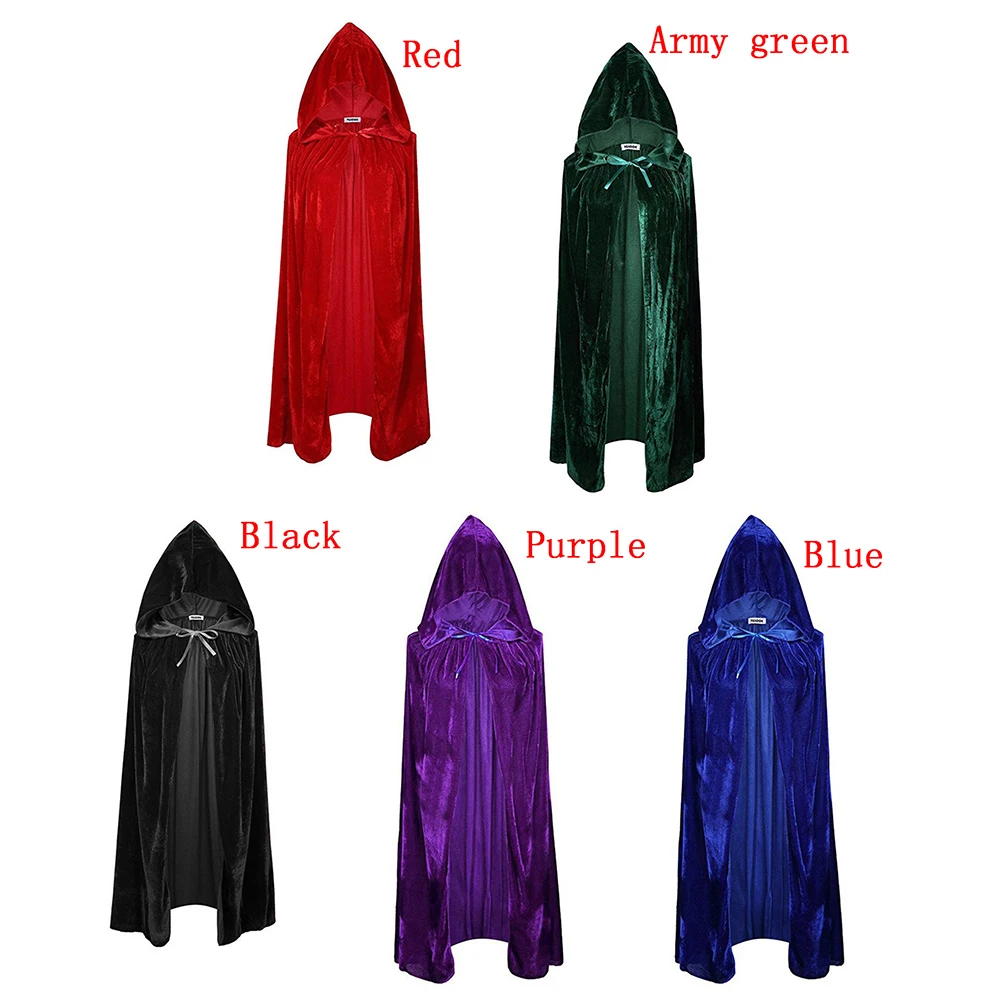 Бархатная накидка с капюшоном костюм для костюмированной вечеринки