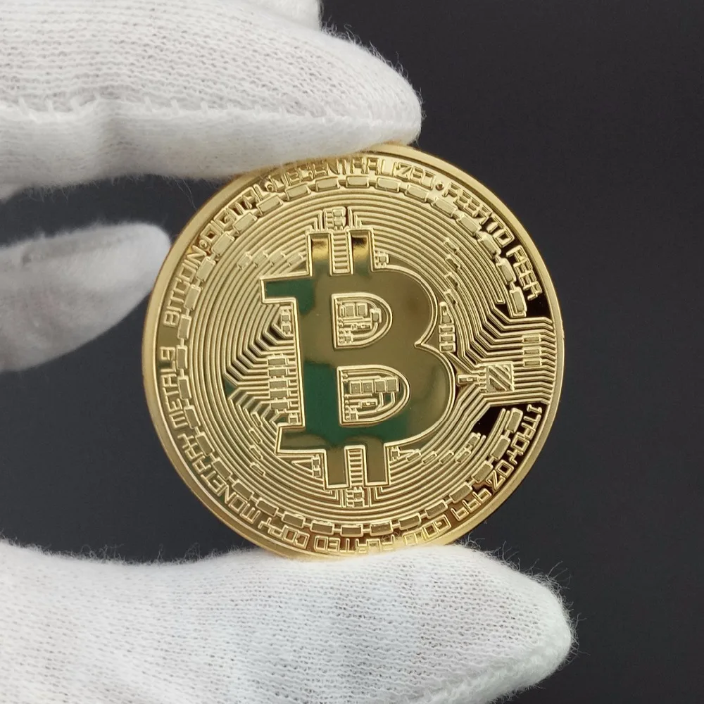 Bitcoins позолоченные монеты коллекционные США Великобритания цифровые LITECOIN okcoin