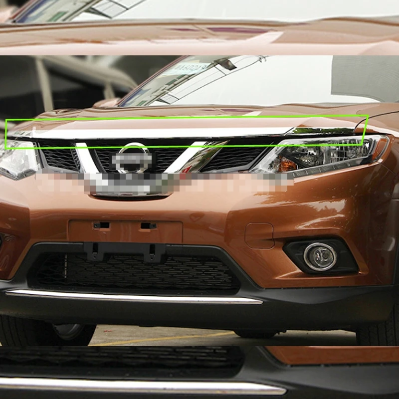 Для Nissan X Trail Xtrail T32 Rogue 2014 2015 2016 хромированная крышка из АБС пластика на переднюю