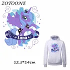 ZOTOONE Красивая нашивка в виде единорога, термоклейкие Переводные нашивки для одежды, Аппликация из бисера для одежды, аксессуары сделай сам, украшение