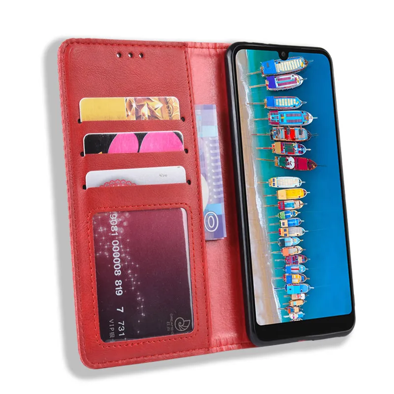 Чехол Alcatel 3, флип, винтажный стиль, PU кожаный бумажник, чехол для телефона Alcatel 3 5053Y 5053D 5053 K, чехол