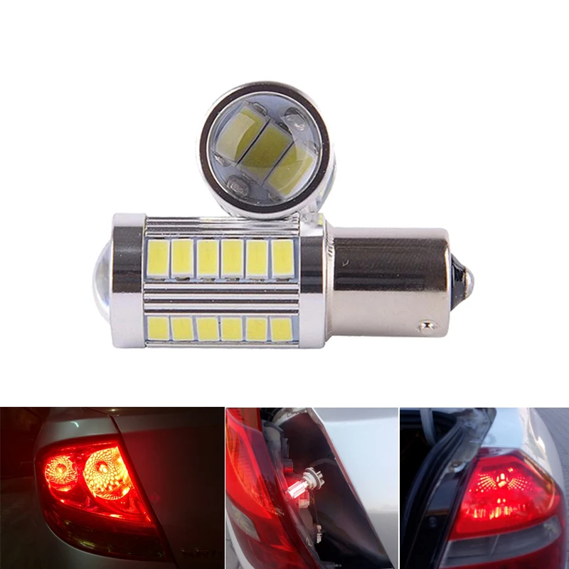1 шт. автомобисветодиодный светодиодные лампы S25 PY21W P21W 1156 Ba15s 1157 Bay15d 12 В|Сигнальная