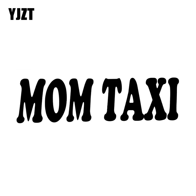 YJZT 15*4 1 см забавная виниловая наклейка на лобовое стекло с надписью MOM TAXI Стильные