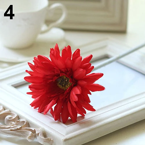 1 шт. красивые искусственный шелк Гербера цветок ромашка дома Свадебная