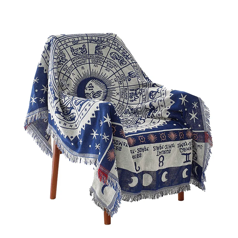 SunnyRain 1 piece Bohemia Tassel пледы одеяло Созвездие нить s для дивана кресло покрывало