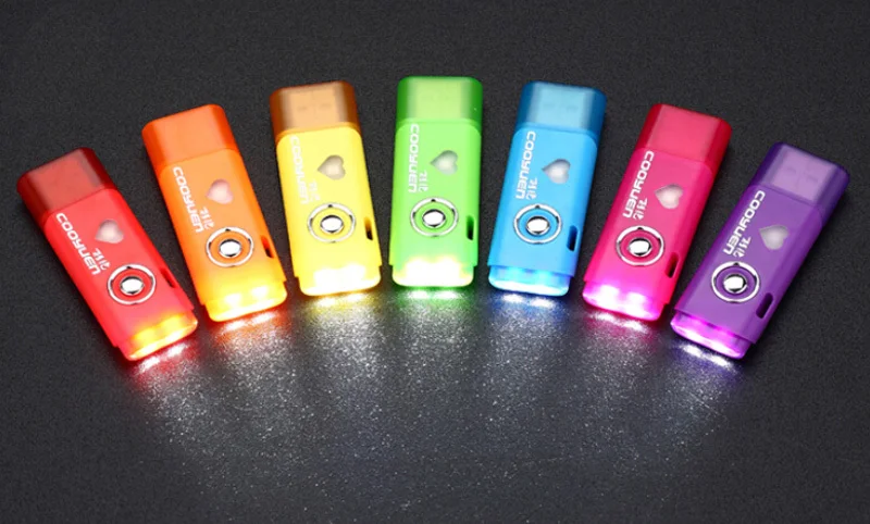 Многофункциональный USB мини светодиодный фонарик лампы свет аккумуляторная