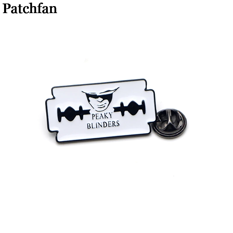 Patchfan Peaky BLINDER металлические цинковые эмалированные булавки трендовая медаль para рюкзак рубашка одежда сумка броши значки для мужчин и женщин A2137