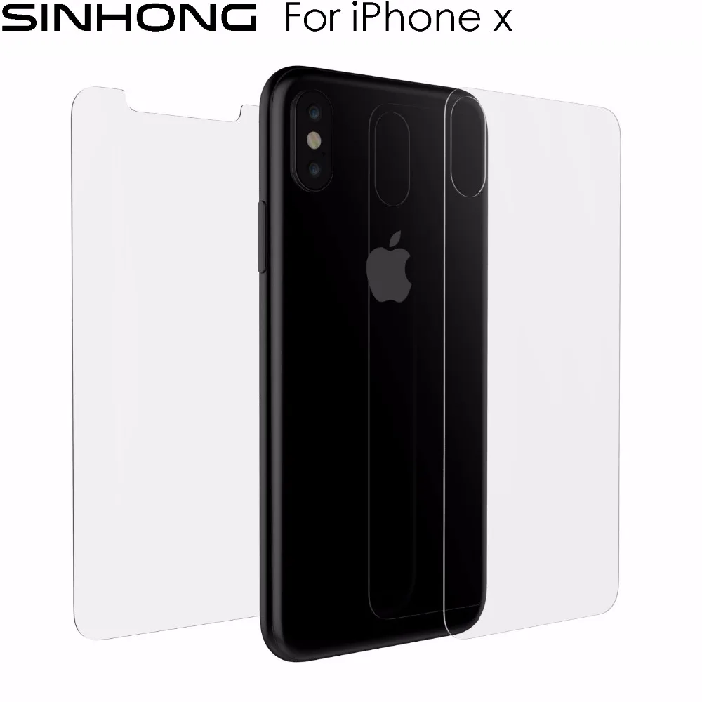 Спереди и сзади закаленное Стекло для Apple IPhone X iphonex Экран протектор 360 Полный