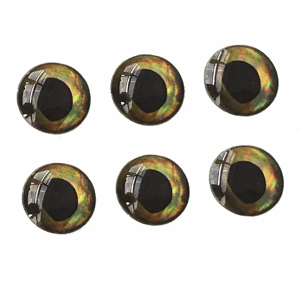 4D Fishing Lure Eye Self Adhesive Artificial Fish Realistic Holographic Eyes for Bait Fly Tying Jigs | Спорт и развлечения