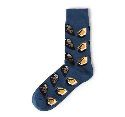 Mussel Harajuku/Веселые мужские носки; забавные мужские носки с ленивцем; женские носки с рисунками животных, инопланетян, Чили, усов, ленивцев; Новинка; носки из чесаного хлопка; забавные носки - Цвет: Mussel