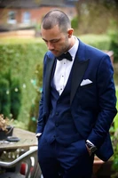 handsome groomsmen wool blend groom tuxedos mens wedding dress man jacket blazer prom dinner jacketpantstievest a42