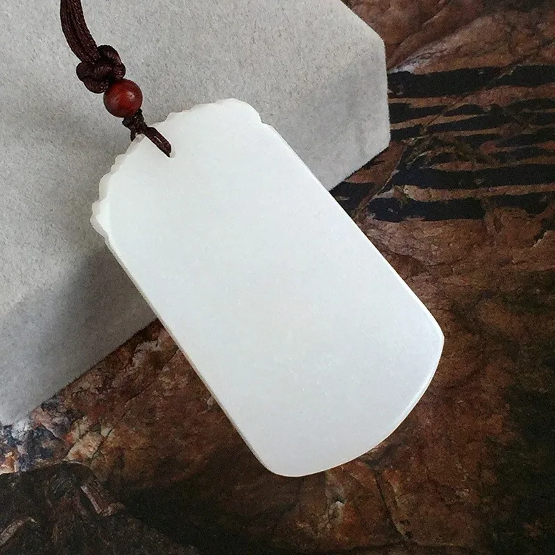 Koraba Fine Jewelry Natural Afghanistan White Jade Ruyi Kwan-yin Bodhisattva Guanyin Buddha Pendant Necklace Free Shipping | Украшения и