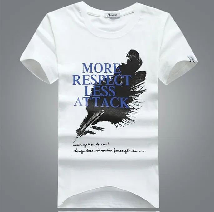 The new 2014 men and women t-shirts wholesale Gentleman personality cotton short sleeve T-shirt | Мужская одежда