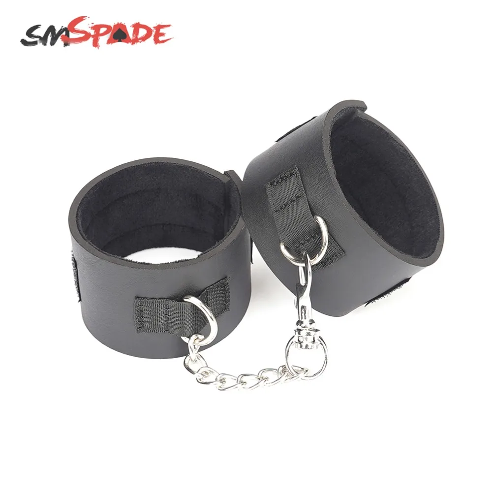 SMSPADE Black 9 шт./компл. повязка на глаза кляп для рта воротник наручники и манжеты