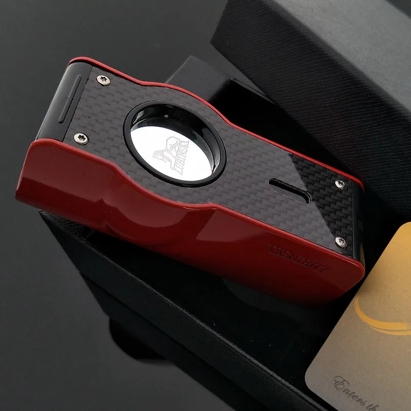 Lubinski Red Laser Touch Induction 4 Torch Jet Flame Cigar Lighter | Дом и сад