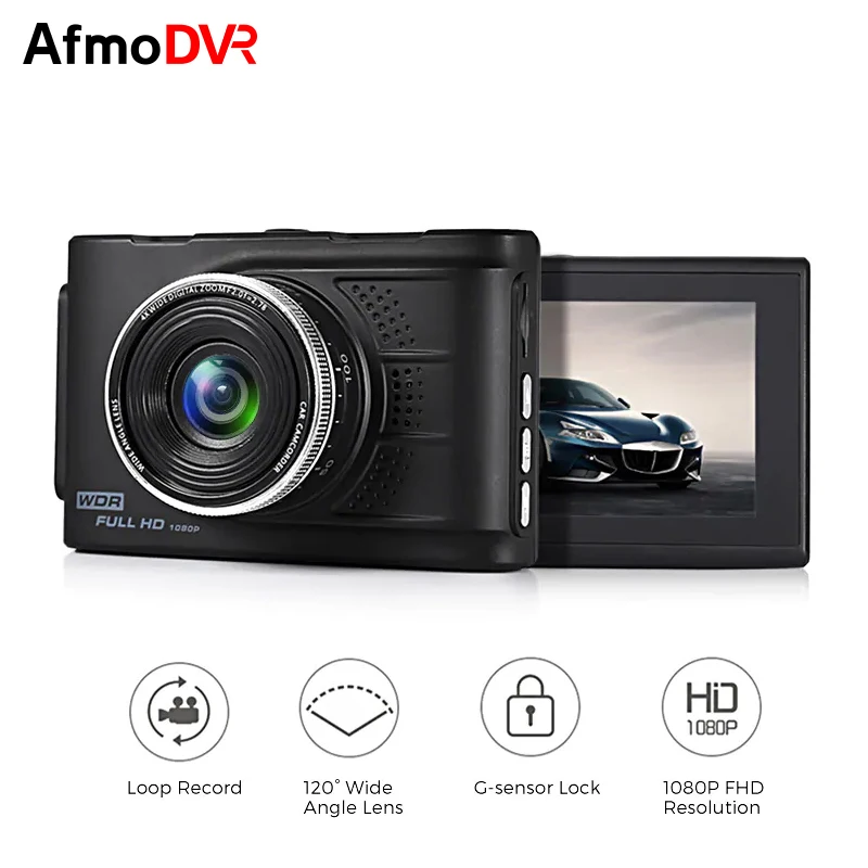 AfmoDVR Автомобильный видеорегистратор видеокамера камера HD 1080 P ночного видения