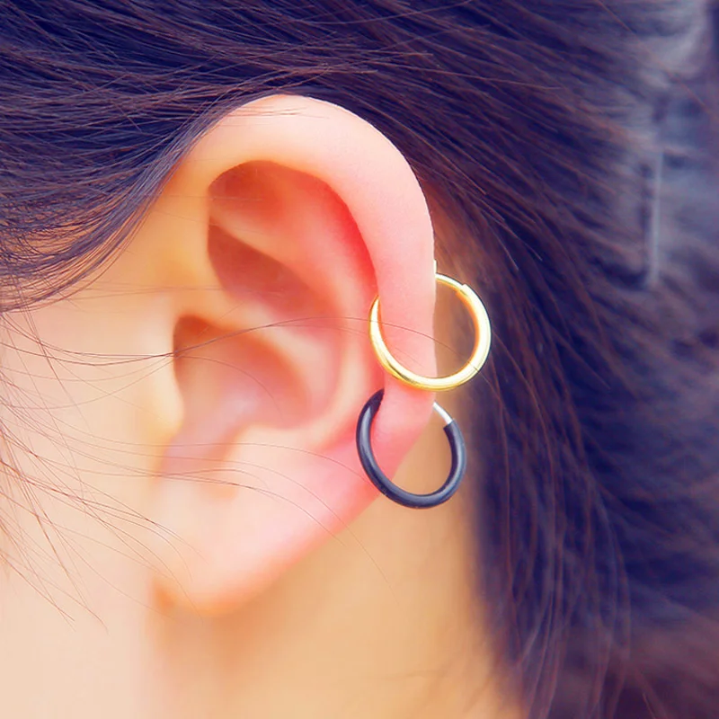 2017 мода горячие продажа 16 Цветов stealth уха клип серьги отверстие ложные тумак нос