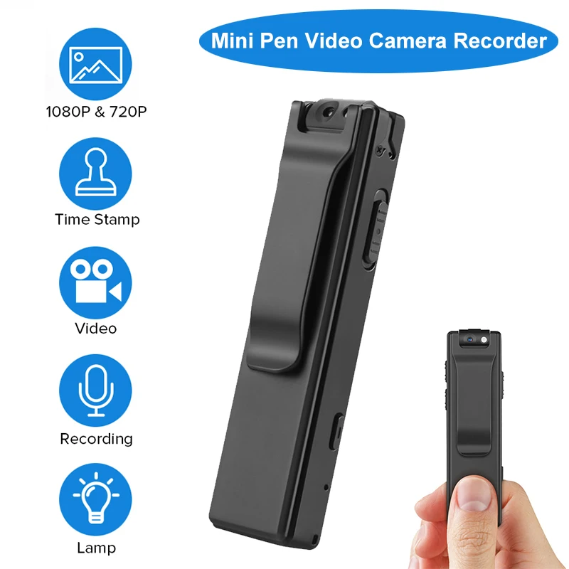 BOBLOV A3 HD 1080P Мини маленькая камера видеокамера тело полиция ручка камера Мини DVR безопасности видео рекордер для обучения велосипедов