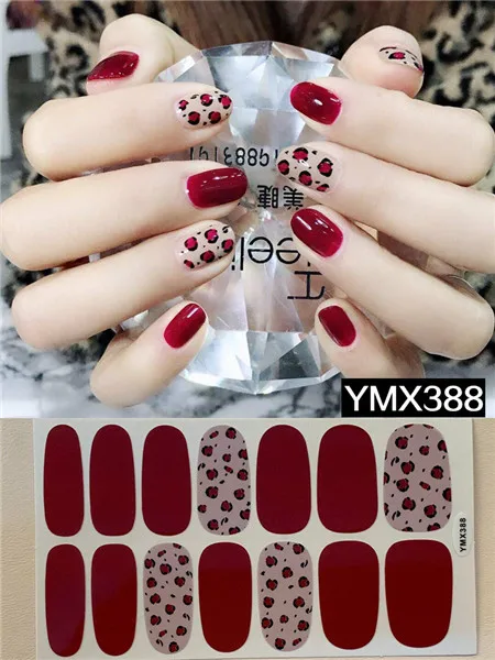 1 шт Новый Leopard Маникюр Стикеры Водонепроницаемый длинные прочный ноготь ногтей
