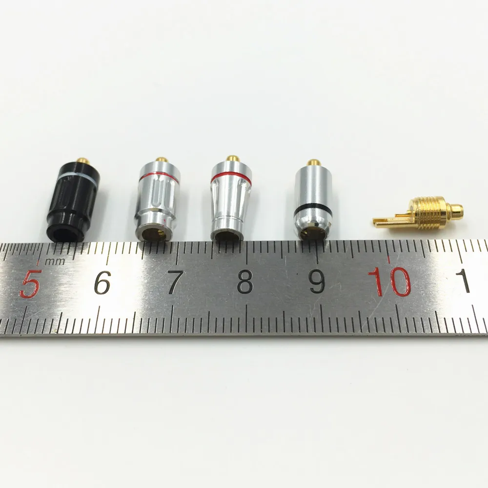 10 пар MMCX штекер с позолоченным штекером для наушников Shure ED5 SE535 разъем прямой