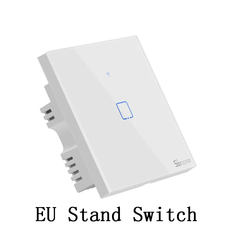 График работы T0 US/UK/EU Стандартный 1/2/3 Wi-Fi настенных выключателей eWeLink пульт дистанционного управления работает с Alexa Google Home - Комплект: 1 Gang EU Stand
