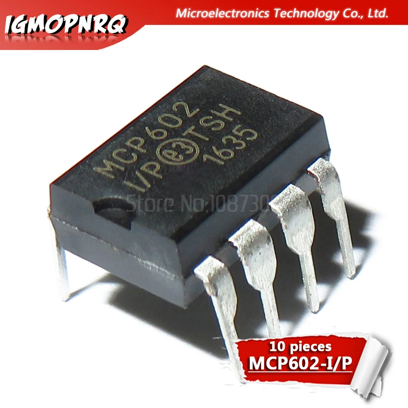 10 шт. комплект поставки с одной подачей от 2 7 В до 5 MCP602 DIP8 CMOS Op А | Электронные