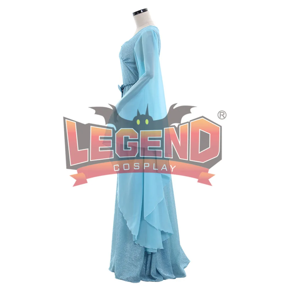 Blue Fairy Princess Dress Costume for Halloween Carnival Costume Cosplay Women image 4