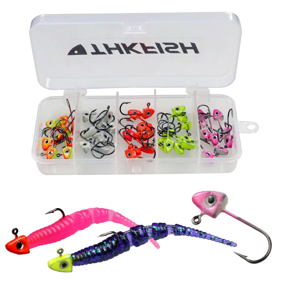 THKFISH 50 шт. 1 6 г 8 зимние ледовые рыболовные Джиги приманки свинцовые крючки ледяная