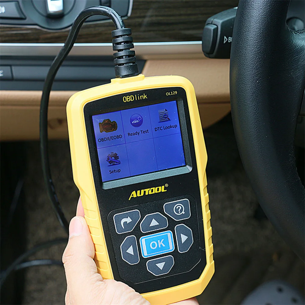 AUTOOL OL129 OBD2 EOBD может Универсальный Автомобильный сканер двигателя ошибка