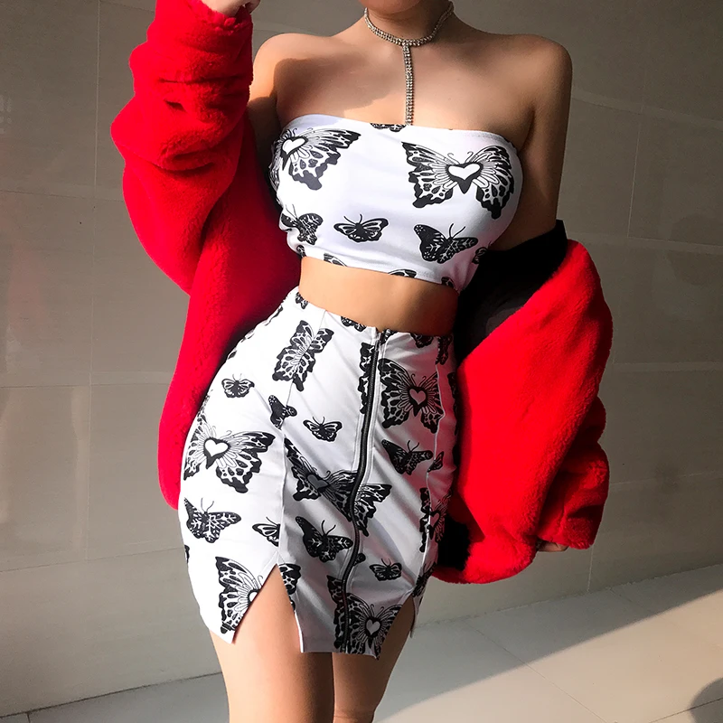 2019 летний укороченный топ без рукавов для женщин бретелек бабочка бандо с