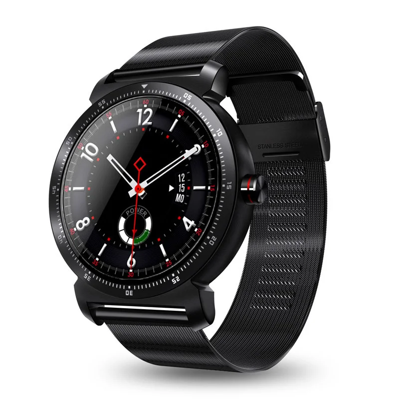 Metal Black Оригинальные Смарт-часы K88H Plus, HD дисплей, монитор сердечного ритма, шагомер, фитнес-трекер, умные часы, подключенные для Android IPhone - Цвет: Metal Black