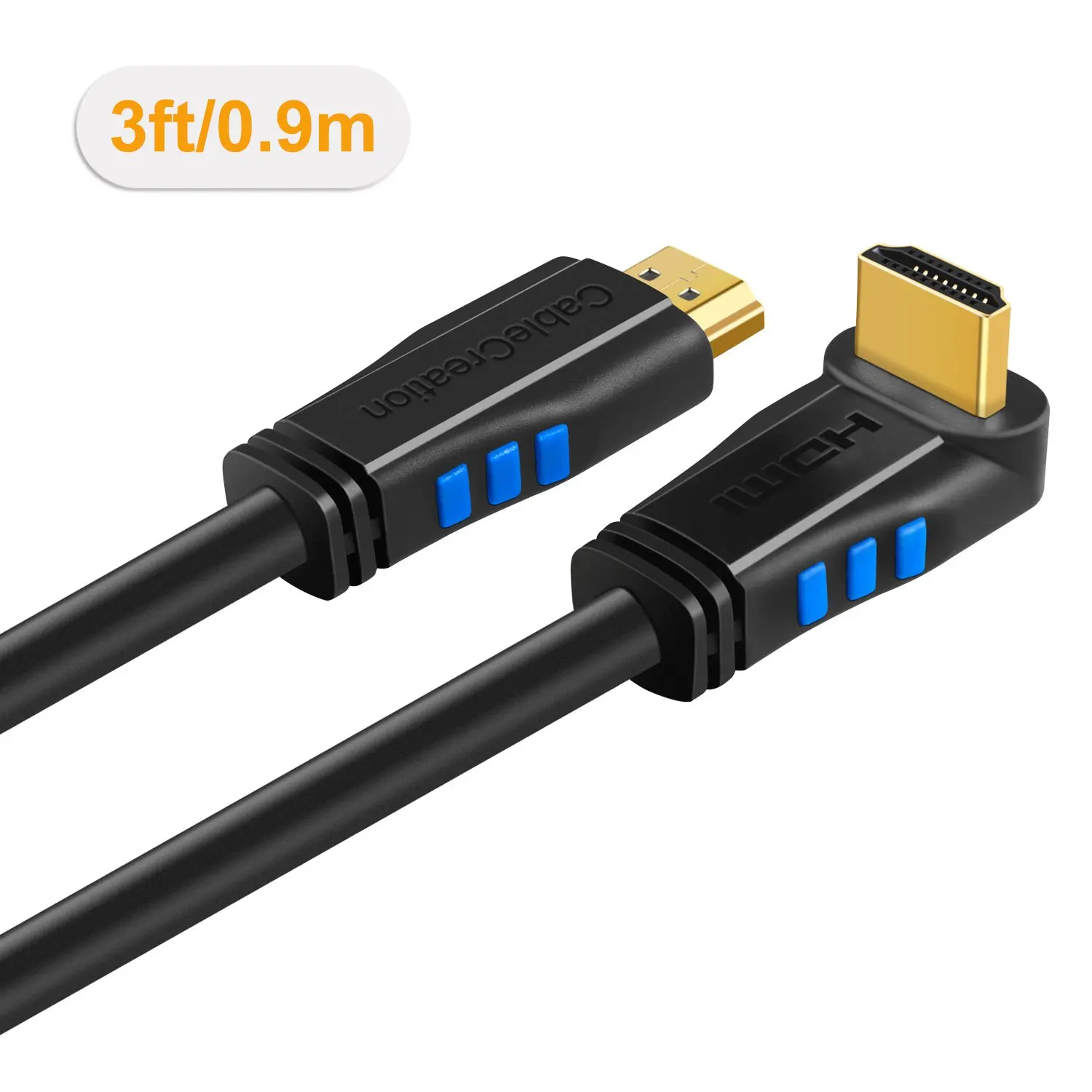 HDMI Cable 90 Degree JORINDO Upward Angle 270 4K 2.0 with Gold Plated Connector Support (60Hz) Ultra HD | Электроника
