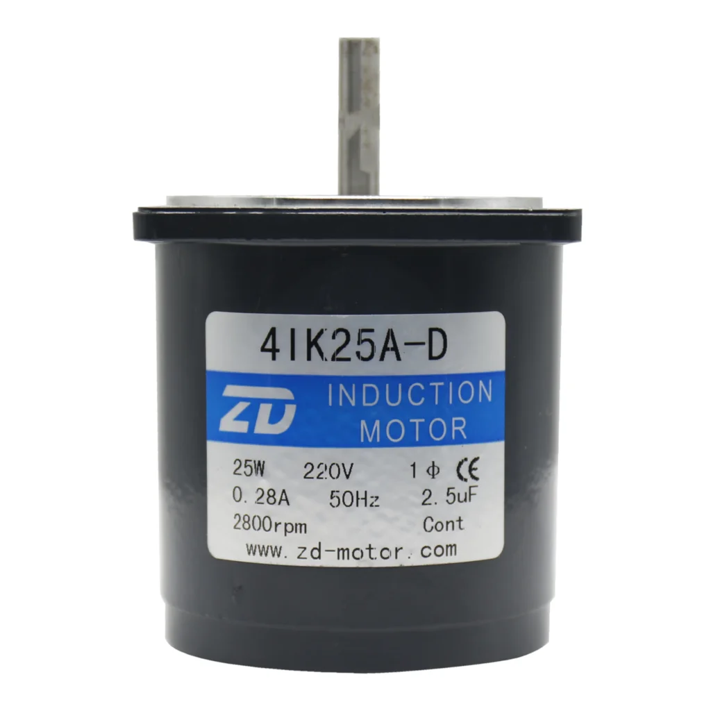 Миниатюрный однофазный электродвигатель переменного тока 80mm25w асинхронно