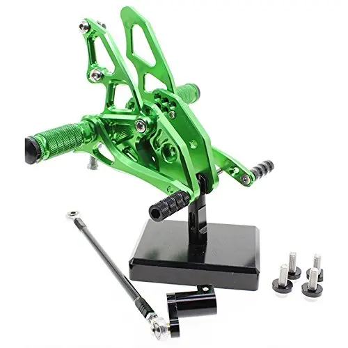 Rearset-Green CNC регулируемый Rearset для Yamaha YZF R15 R150 2012- ноги Расслабление ног колышки 2013 ножки - Цвет: Rearset-Green