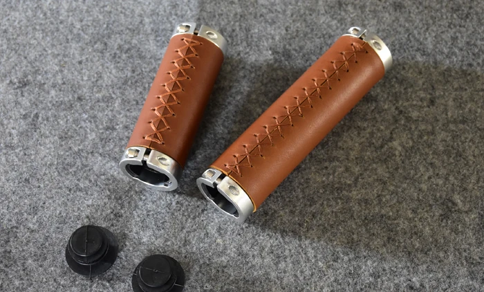 Классические ручки для руля велосипеда действительно кожаные ретро ручка