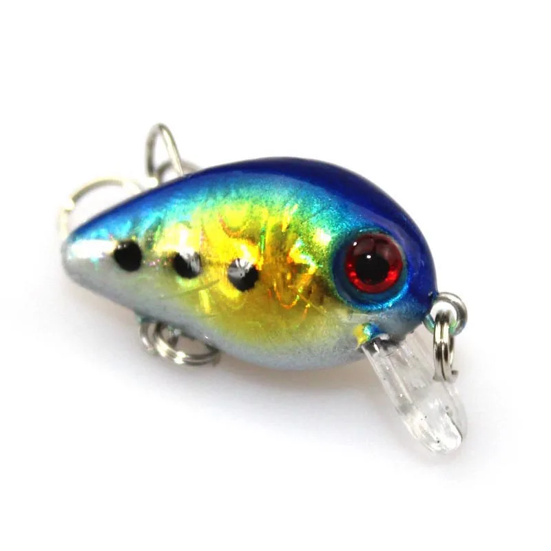 

1PCS 3cm 1.5g Mini Crazy Wobble Pesca Crankbait Hard Crank Bait Tackle Artificial Fishing Lure Swimbait Fish Japan Wobbler