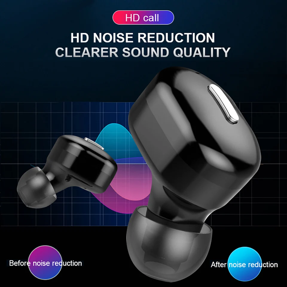 Популярные мини-наушники T1 TWS V5.0 Bluetooth 3D настоящие Беспроводные стереонаушники с