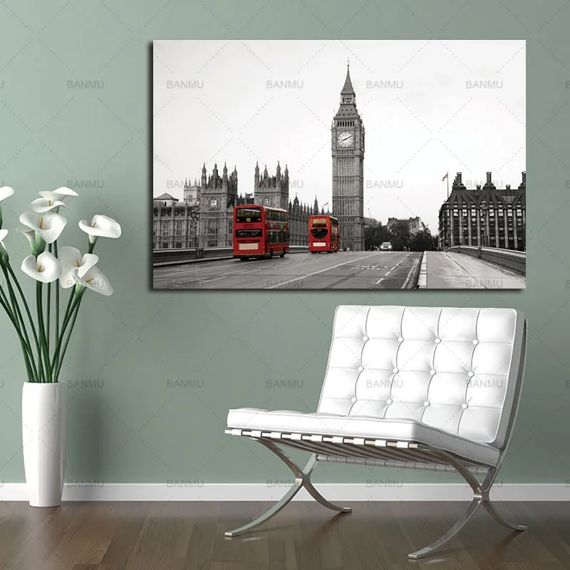 

Picture Wall Pictures Canvas painting Wall art building architecture home deor print for Living Room Art Pictures morden print