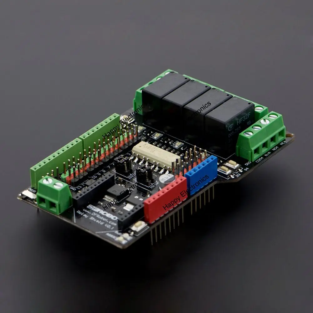 Четырехканальный Релейный Щит DFRobot V2.1 4 канала 9 В поддержка ввода/вывода XBee