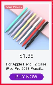 Чехол для Apple Pencil 2, iPad Pro, чехол-карандаш для планшета с сенсорным наконечником, держатель для сенсорной ручки, стилус, 360, полный защитный чехол, сумки