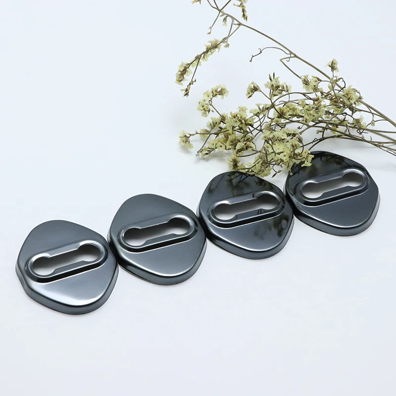 4 шт. Пряжка дверного замка из нержавеющей стали защитный чехол для автомобиля honda