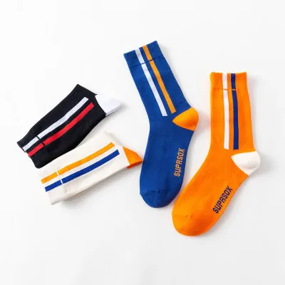 8 пар Ins популярные трендовые носки для скейтборда полосатые в японском стиле