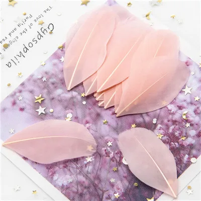 champagne 50p Перья боа, натуральные перья, лебедь, плюсы, 4-8 см, перья фазана, свадебные украшения, 50 штук/партия - Цвет: champagne 50p