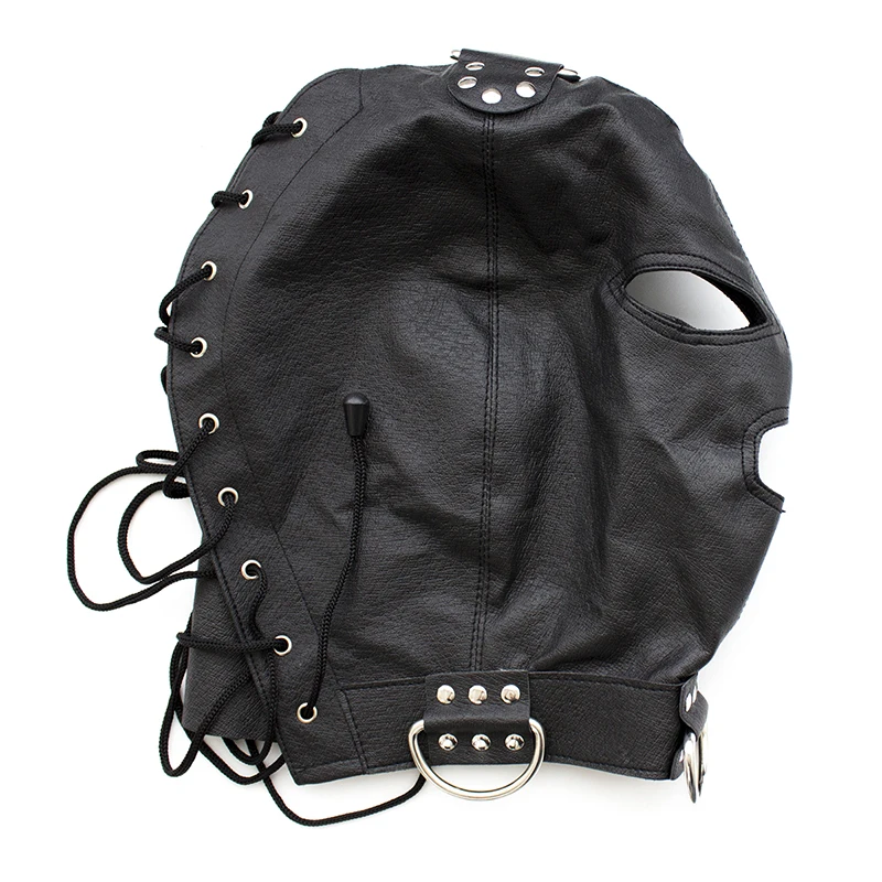 Маска для связывания с открытым ртом повязка на голову маска флирта головной