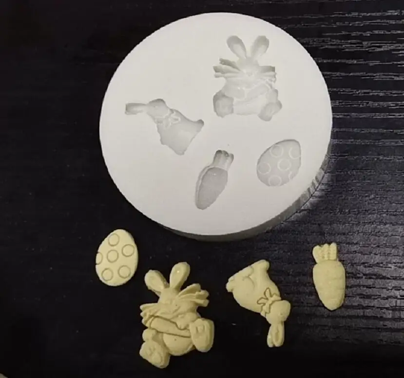 Инструмент для торта 1 шт. Пасхальный кролик яйцо морковь силиконовая форма