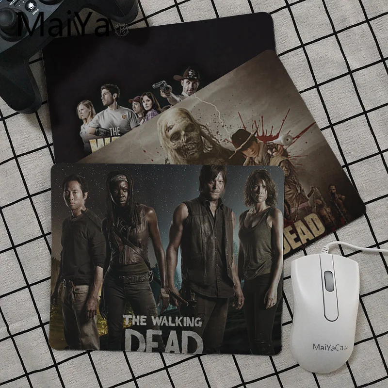 

Maiya High Quality The Walking Dead Anti-Slip Durable Silicone Computermats Smooth Writing Pad Desktops Mate gaming mouse pad