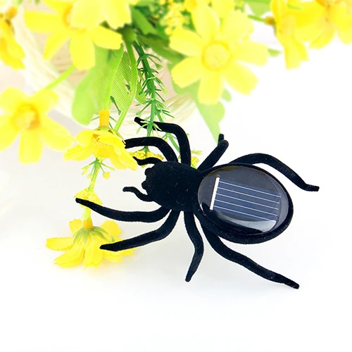 spider 5 стилей мини Новинка Малыш солнечной энергии ed паук таракан Мощность Робот жук Кузнечик обучающий гаджет игрушка для детей - Цвет: spider