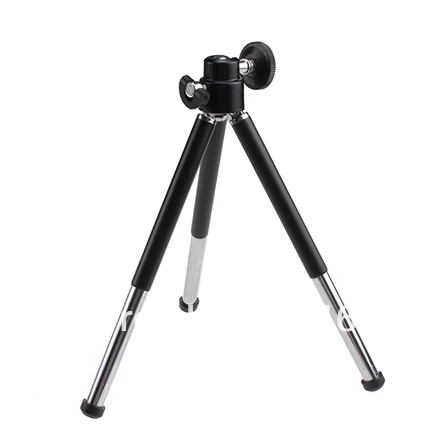 Бесплатная доставка 10 шт Черный Мини штатив Алюминиевый металлический легкий