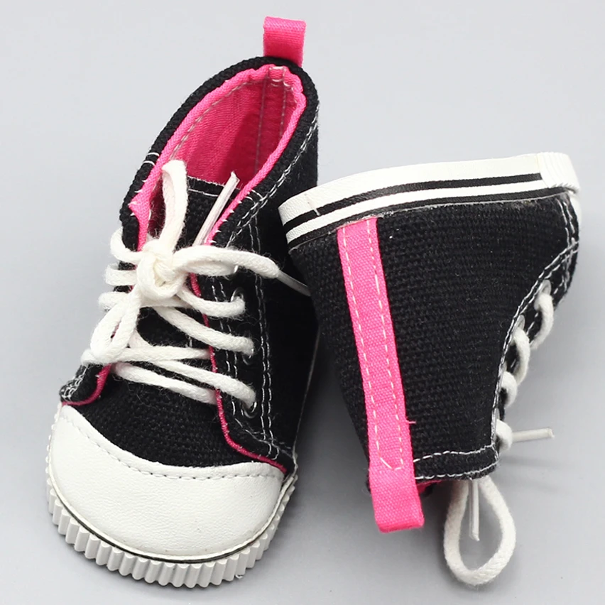 7cm Fabric Canvas Doll Boots For 18cm 18 inch dolls Casual Dolls Sneakers Gym Shoes for Russian Toy Accessor | Игрушки и хобби